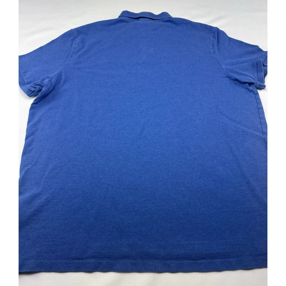 Ralph Lauren Polo Shirt‎ Mens XXL Classic Fit Blue Red Pony Pocket SS